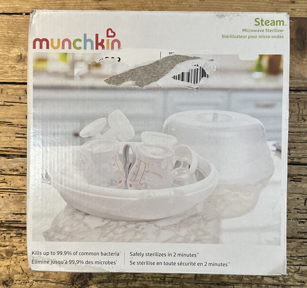 Munchkin Steam Microwave Sterilizer NWB